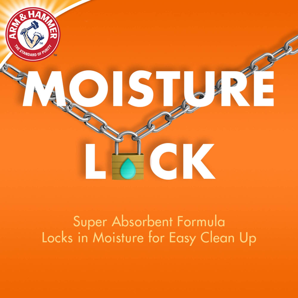 Arm & Hammer Double Duty Litter targets feces odors for containment.