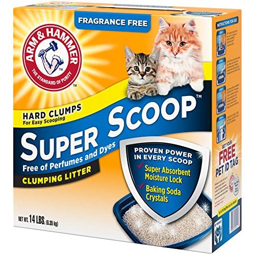 Arm & Hammer Super Scoop rock-solid clumps demonstrate easy removal and odor containment.