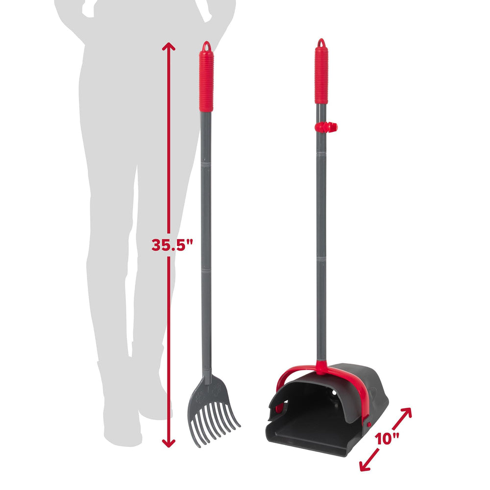 Arm & Hammer Swivel Bin XL extended handle for comfortable reach.