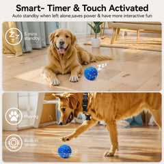 AronYada Smart Interactive Dog Ball durability—E-TPU construction for aggressive chewers.