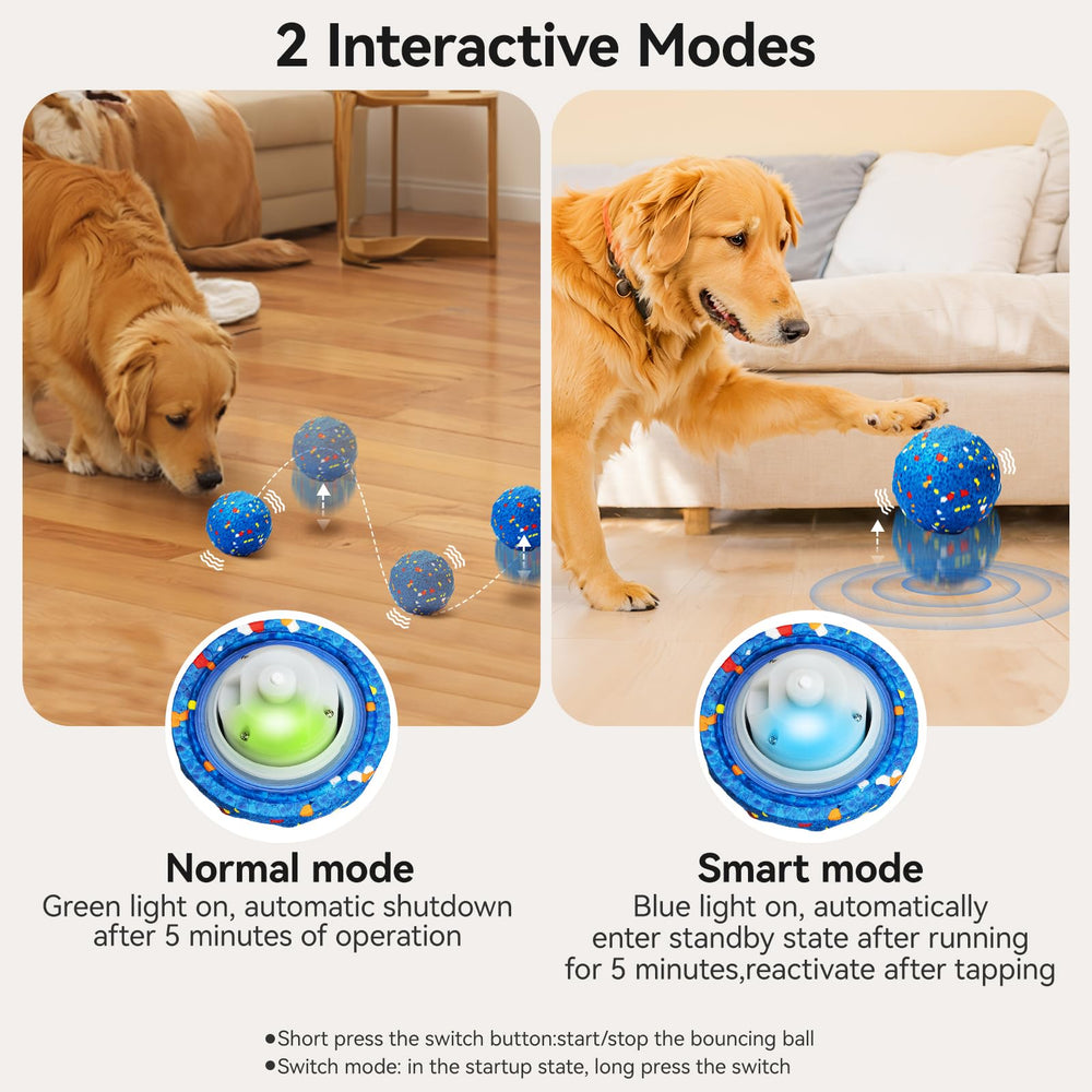 AronYada Smart Interactive Dog Ball in motion—self-moving action prompts chasing and exercise.