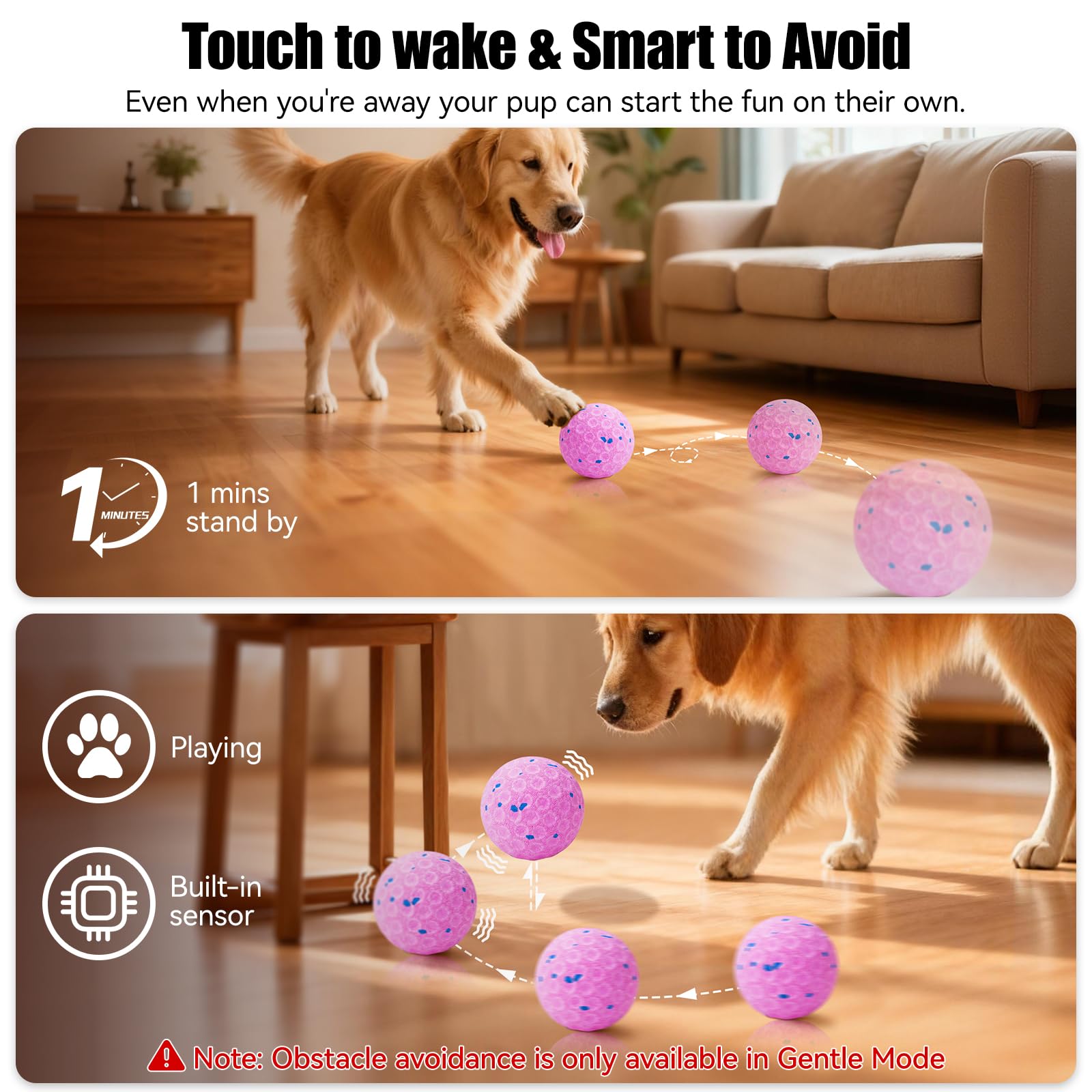 AronYada Smart Ball USB-C charging for fast, extended play sessions.