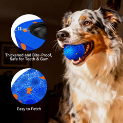 AronYada smart interactive dog ball in pink mode provides steady roll for calm play and seniors.
