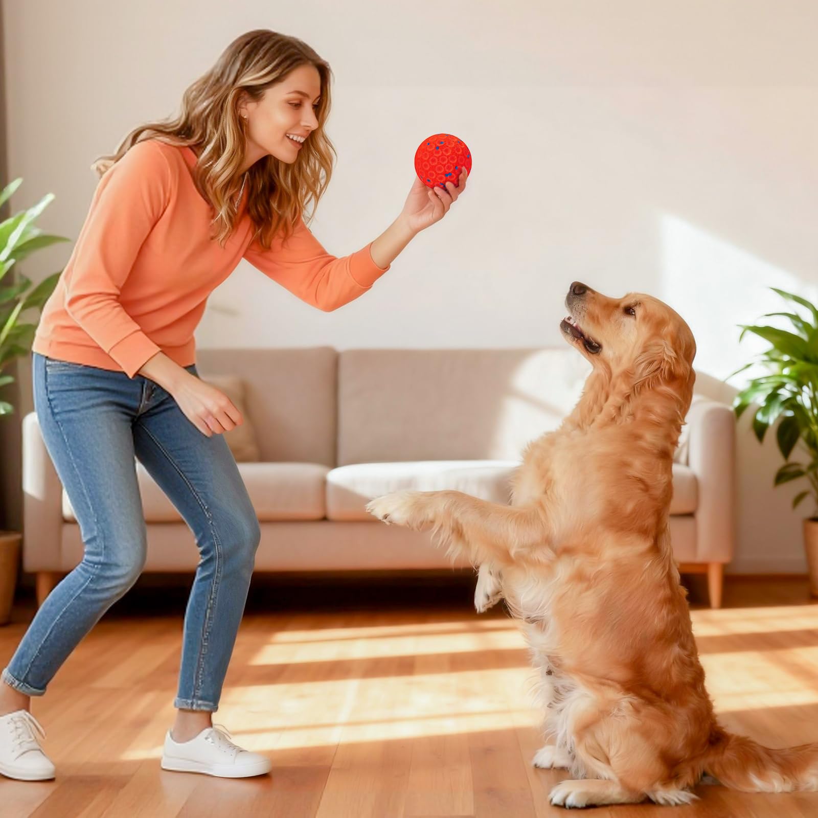 AronYada Smart Interactive Dog Ball in Steady Roll mode for calm, consistent play.