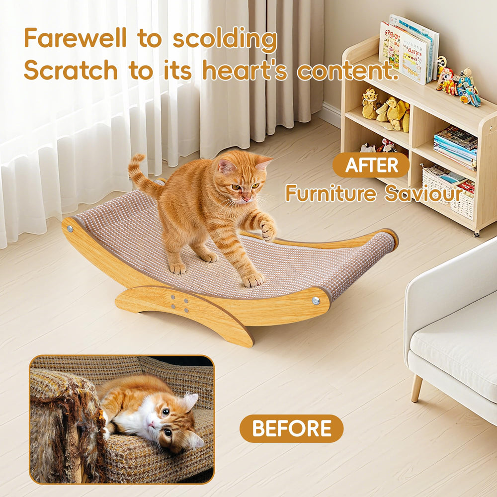 AROPEME spacious interior fits large cats to stretch fully.