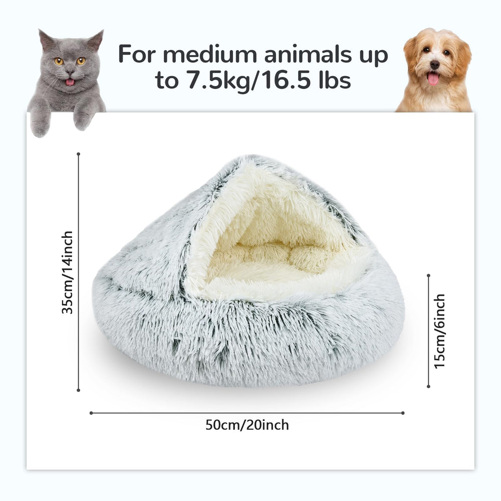 Arquiel Calming Cat Bed waterproof base helps protect floors from accidents.