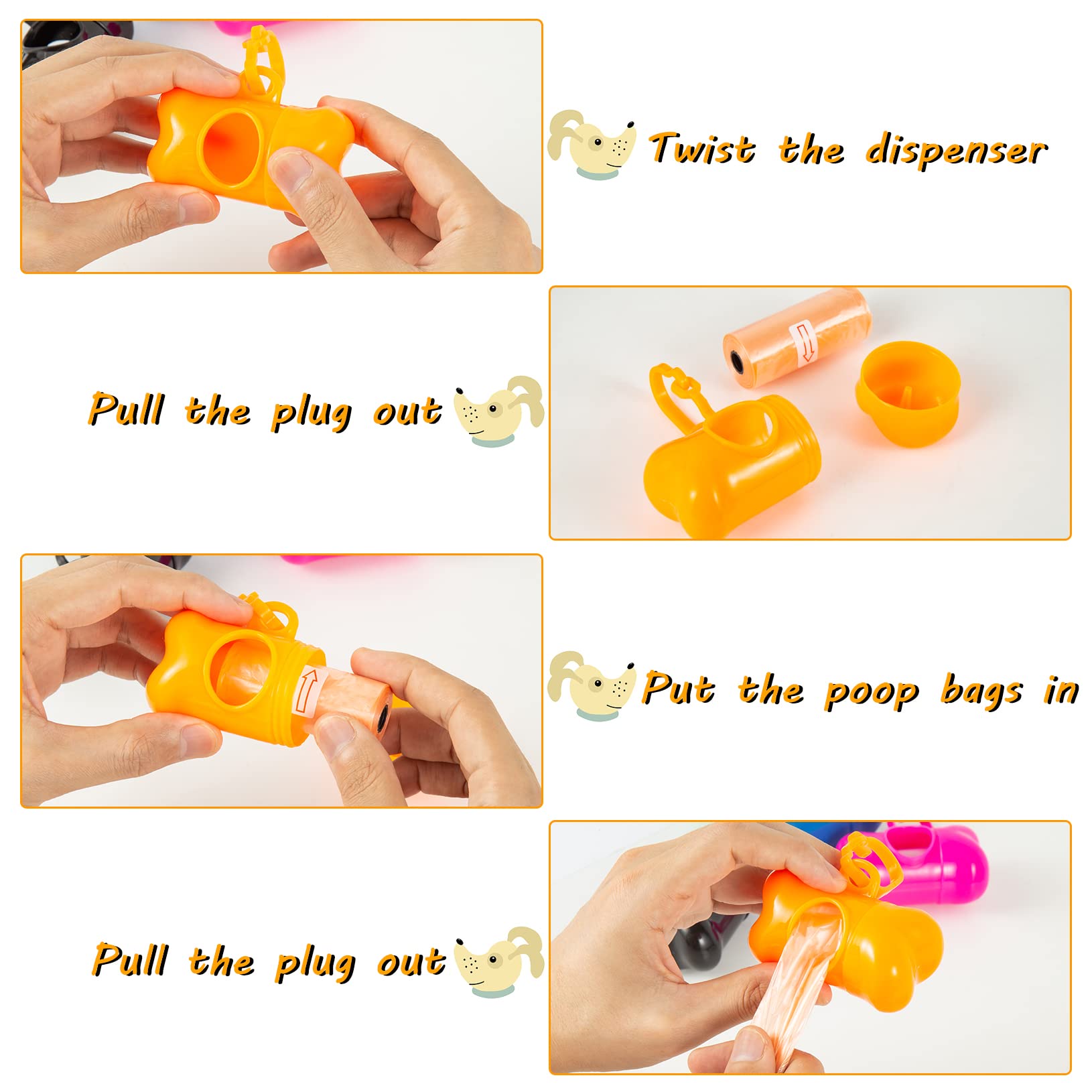 Arroyner dispenser with clip attaches securely to bags or backpacks.