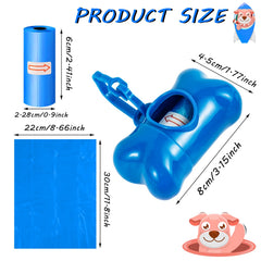 Arroyner 40-pack poop bags rolls for quick waste pickup.