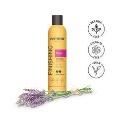 Artero Flash Shine spray during brushing for smoother detangling.