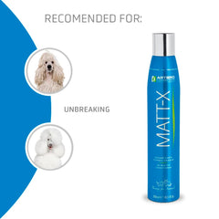 Artero Matt-X detangling action on fur reduces pulling during brushing