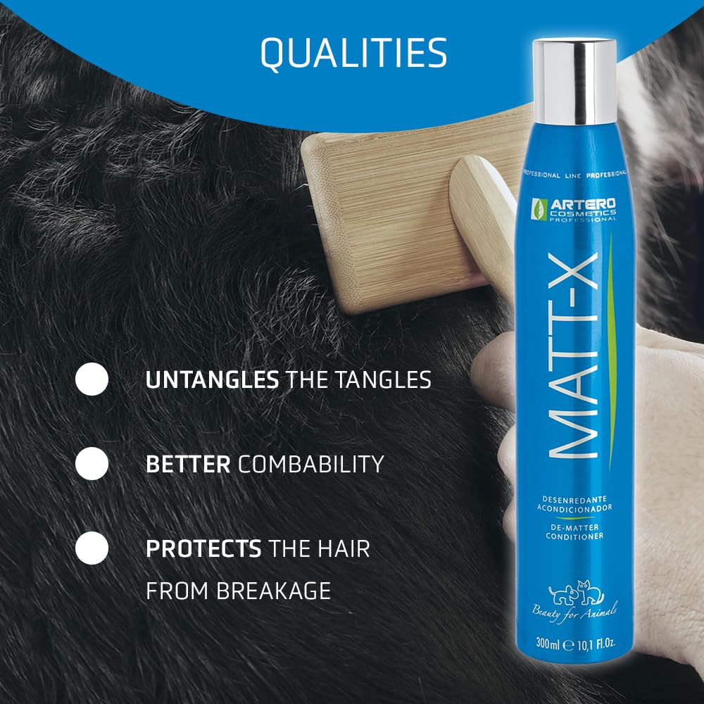 Artero Matt-X no-rinse spray convenient for on-the-go grooming