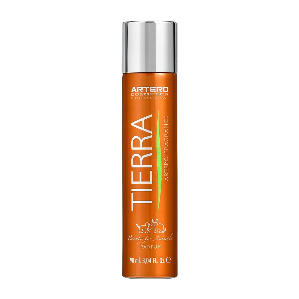 Artero Tierra perfume bottle for dogs and cats with long-lasting fragrance.
