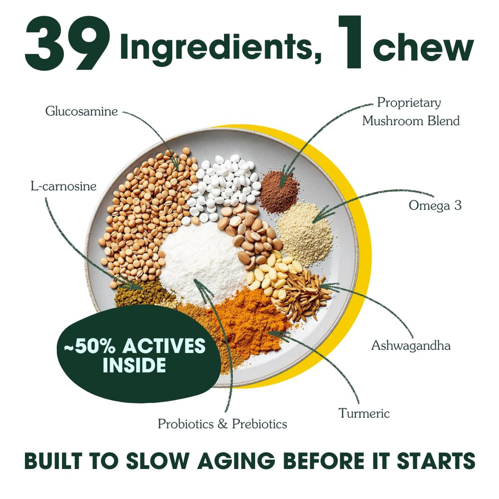 Arterra Longevity brain-mood close-up emphasizes omega-3s for focus and mood balance.