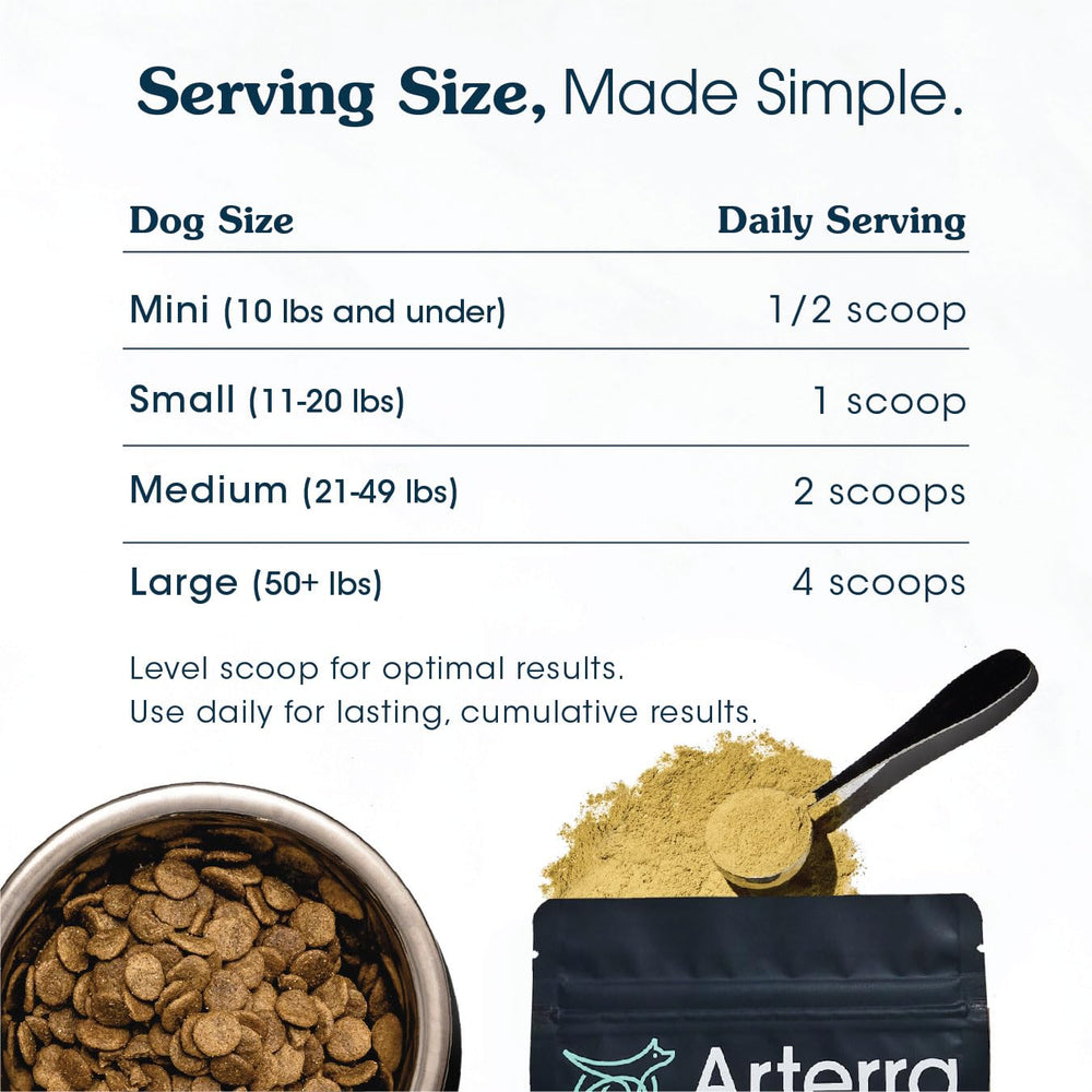 Arterra Joint-support blend with glucosamine, chondroitin, and collagen peptides