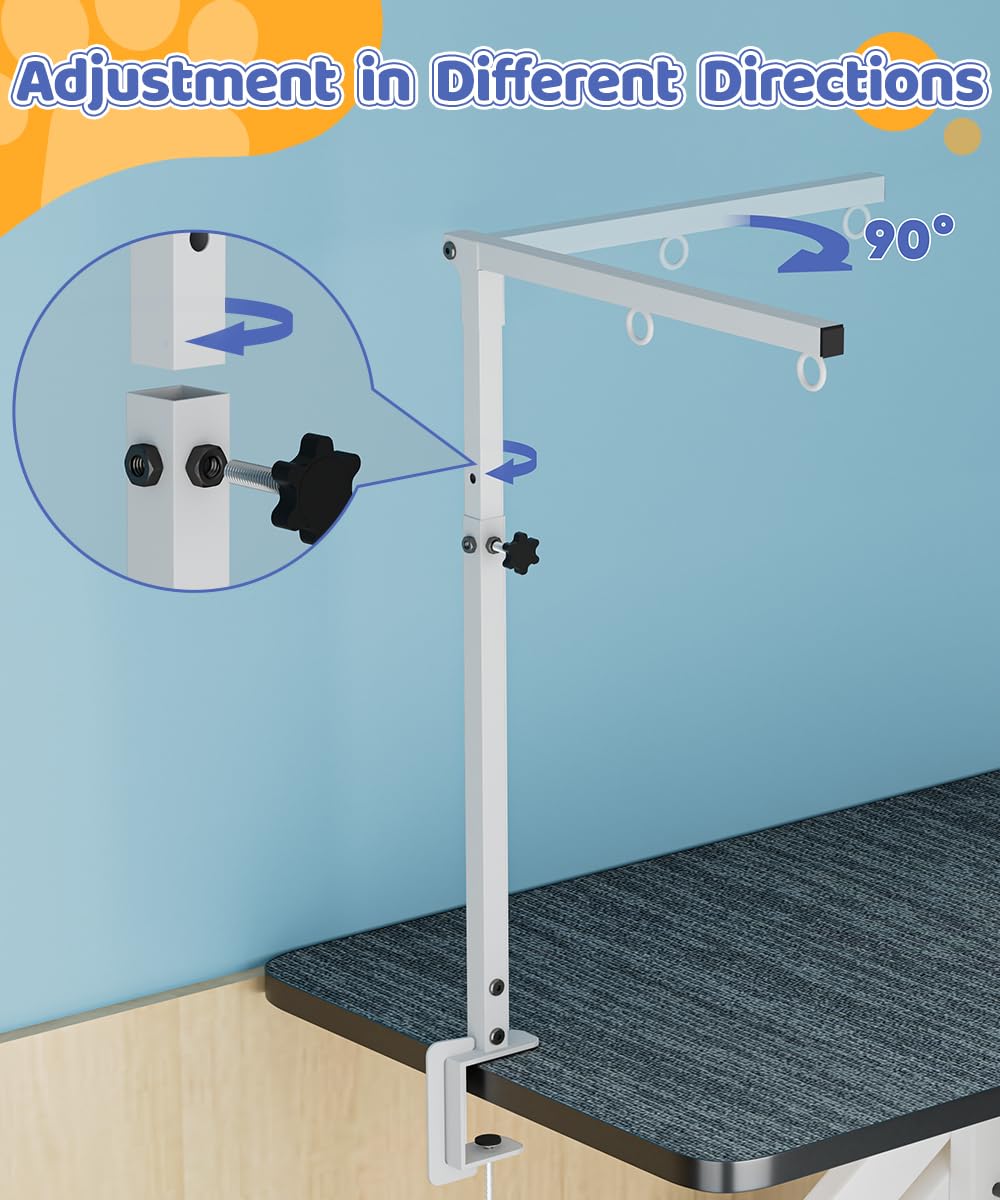 Artibear grooming arm being installed on a grooming table in minutes.