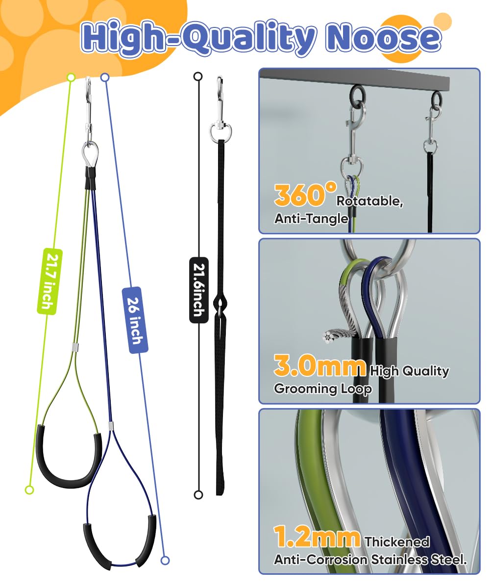 Artibear grooming arm offers two-way adjustment for flexible setup and space fit.