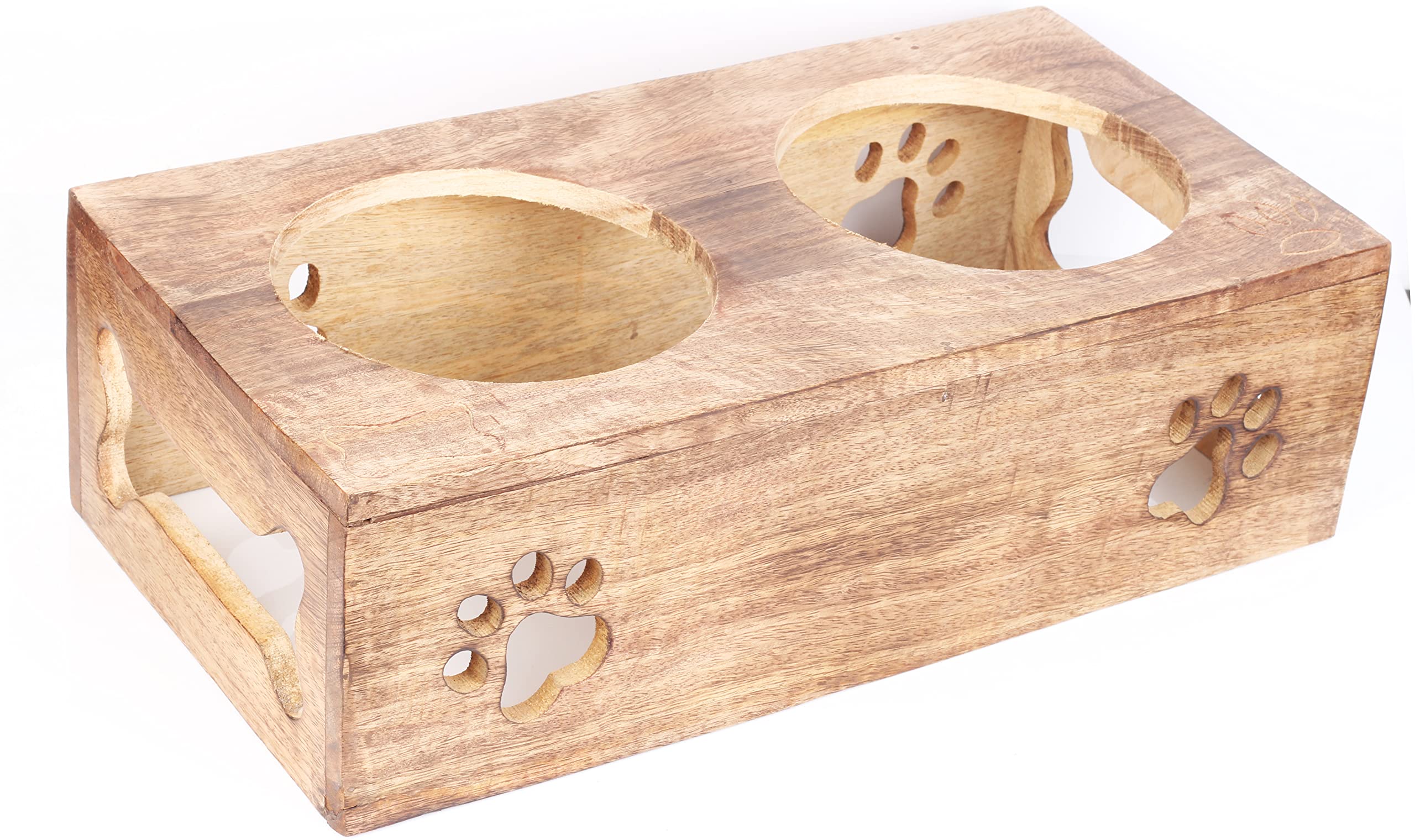 ARTISENIA Paw Design water-resistant wood finish adds durability and unique grain.