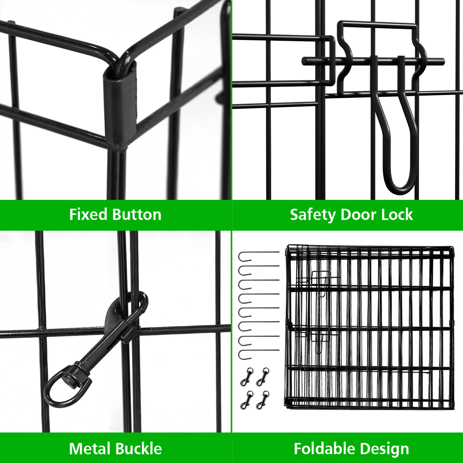 Artmalle playpen supports small animals like rabbits and guinea pigs in a roomy exercise area
