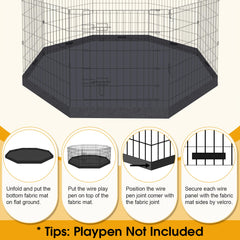 Artmalle waterproof bottom pad cover maintains a clean, stain-resistant play surface