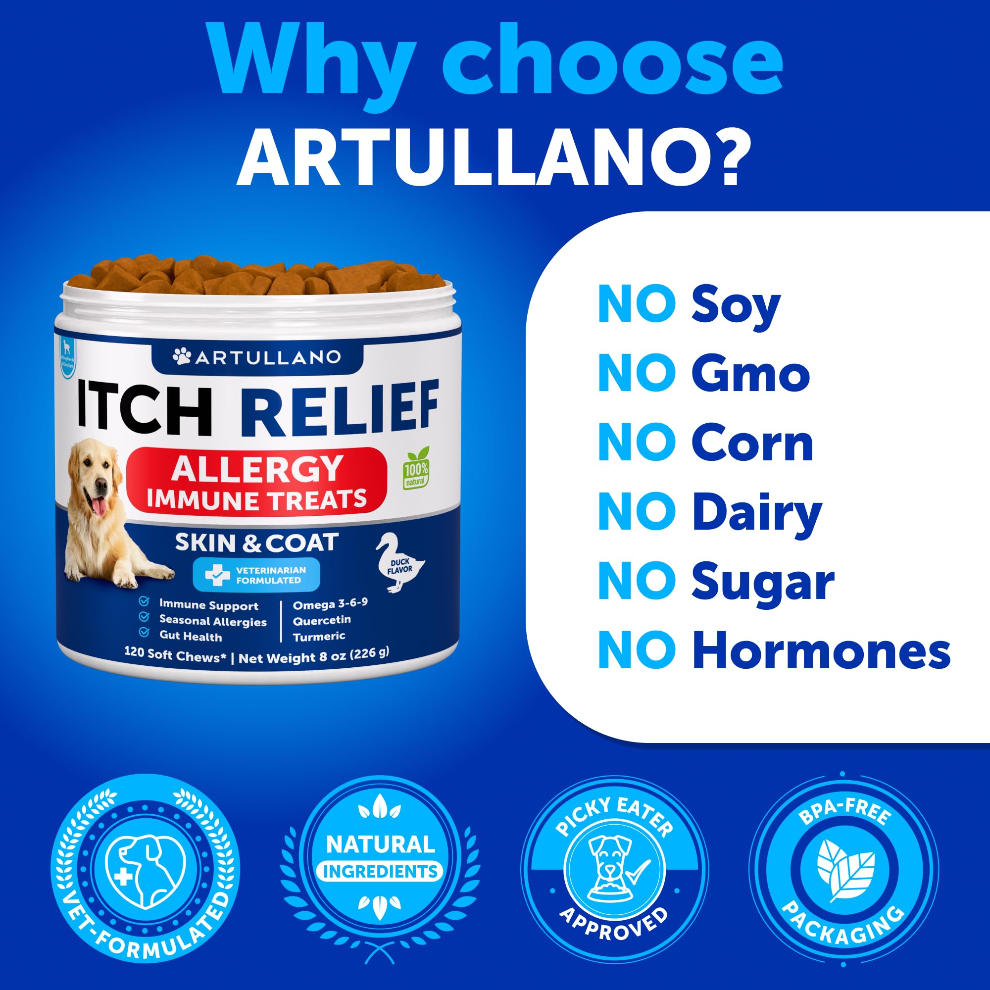 Artullano chews may support digestion and immune balance.