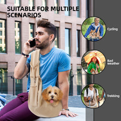 ARZQUT dog carrier sling reversible design allows quick style change on outings.