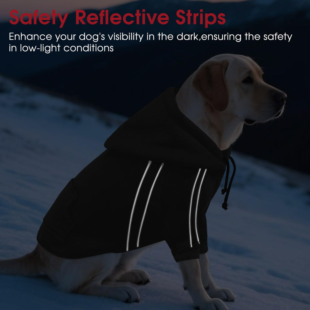 ASENKU Cozy Dog Hoodie leash hole and back pocket for handy walks