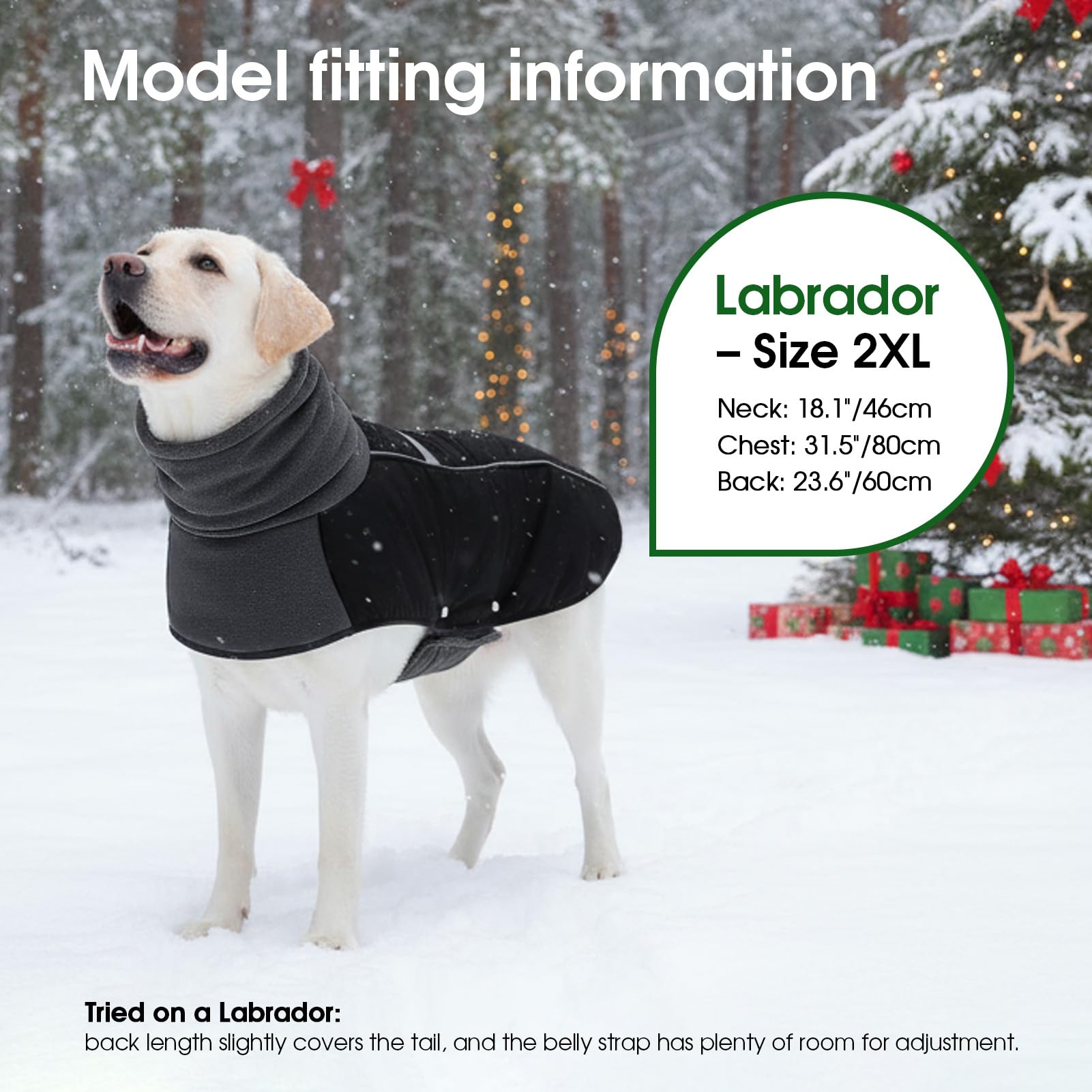 ASENKU dog coat fleece turtleneck adds cozy warmth during outings