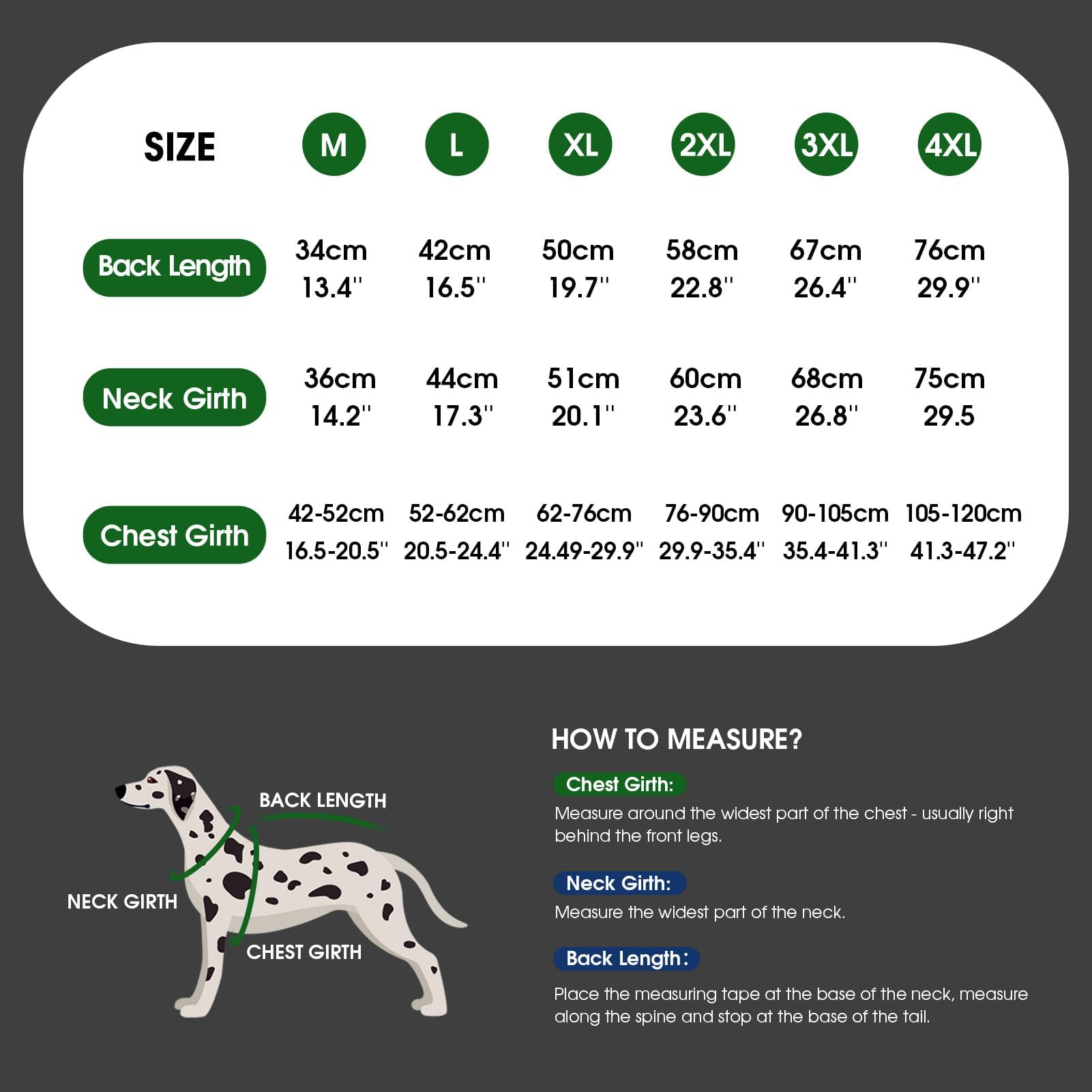 ASENKU dog coat neck drawstrings adjust wind protection