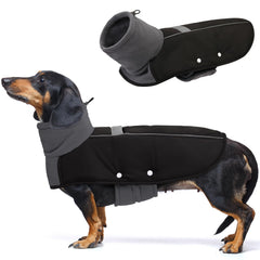 ASENKU dog coat with thick padding delivers cozy warmth for cold-weather strolls