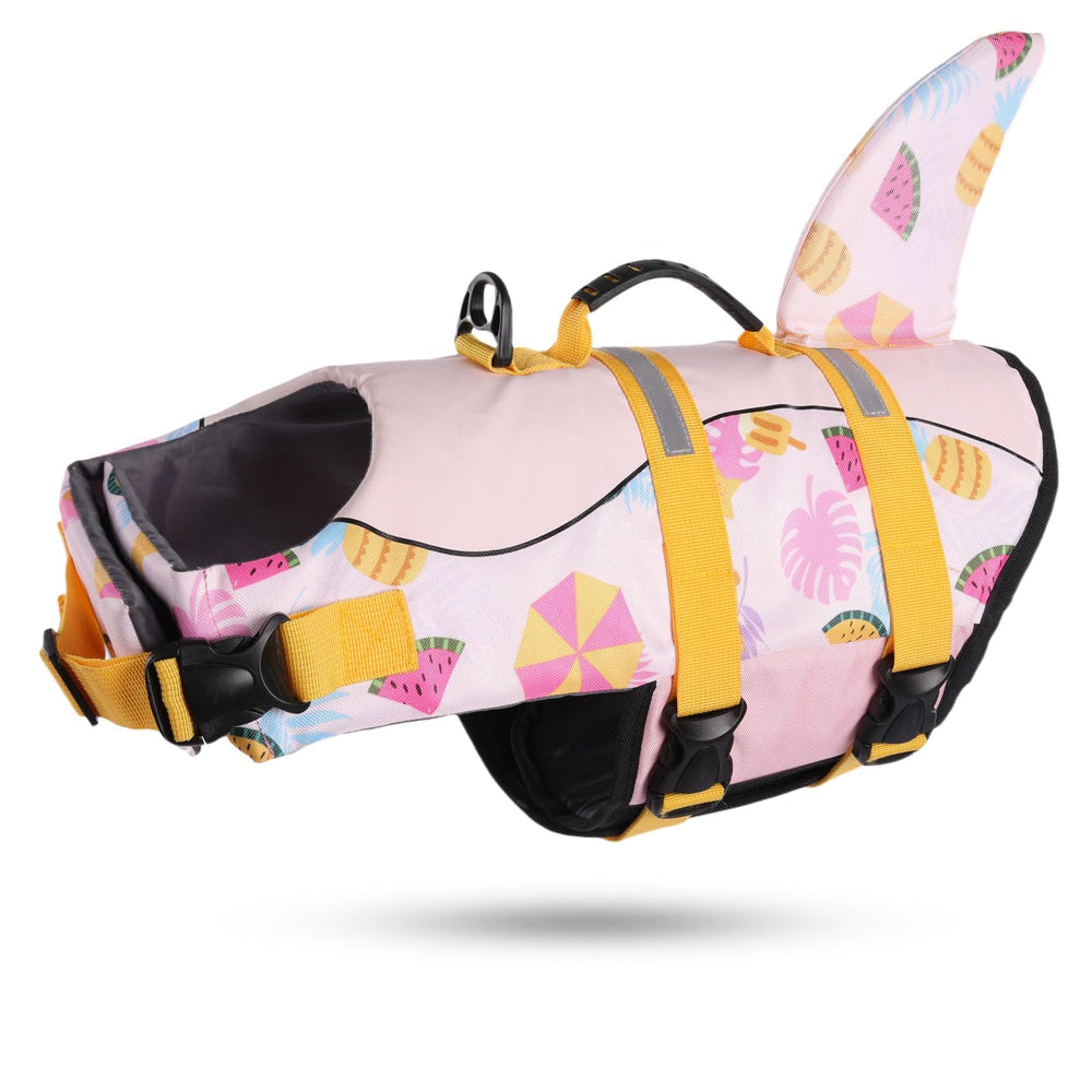 ASENKU dog life jacket front view shows buoyant design for safer swimming