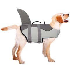 ASENKU dog life jacket shark front view buoyant safety for swimming