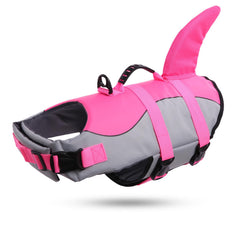 ASENKU life jacket Shark Pink small back view showing quick-release buckle for easy on-off.