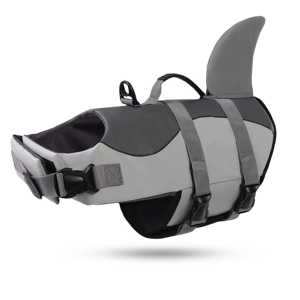 ASENKU dog life jacket side belt shows secure fit for confident swimming
