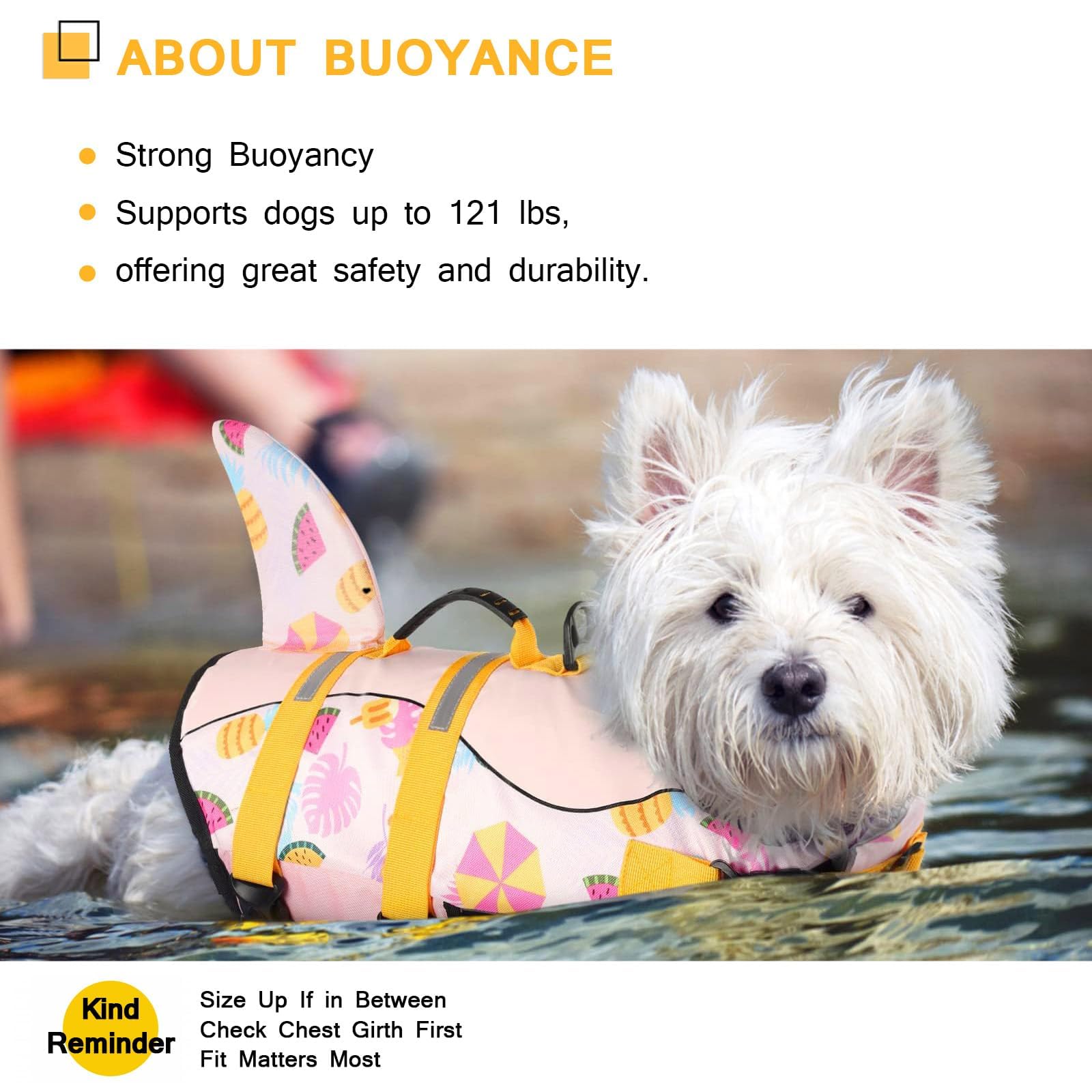 ASENKU dog life jacket stylish mermaid shark design offers party ready looks