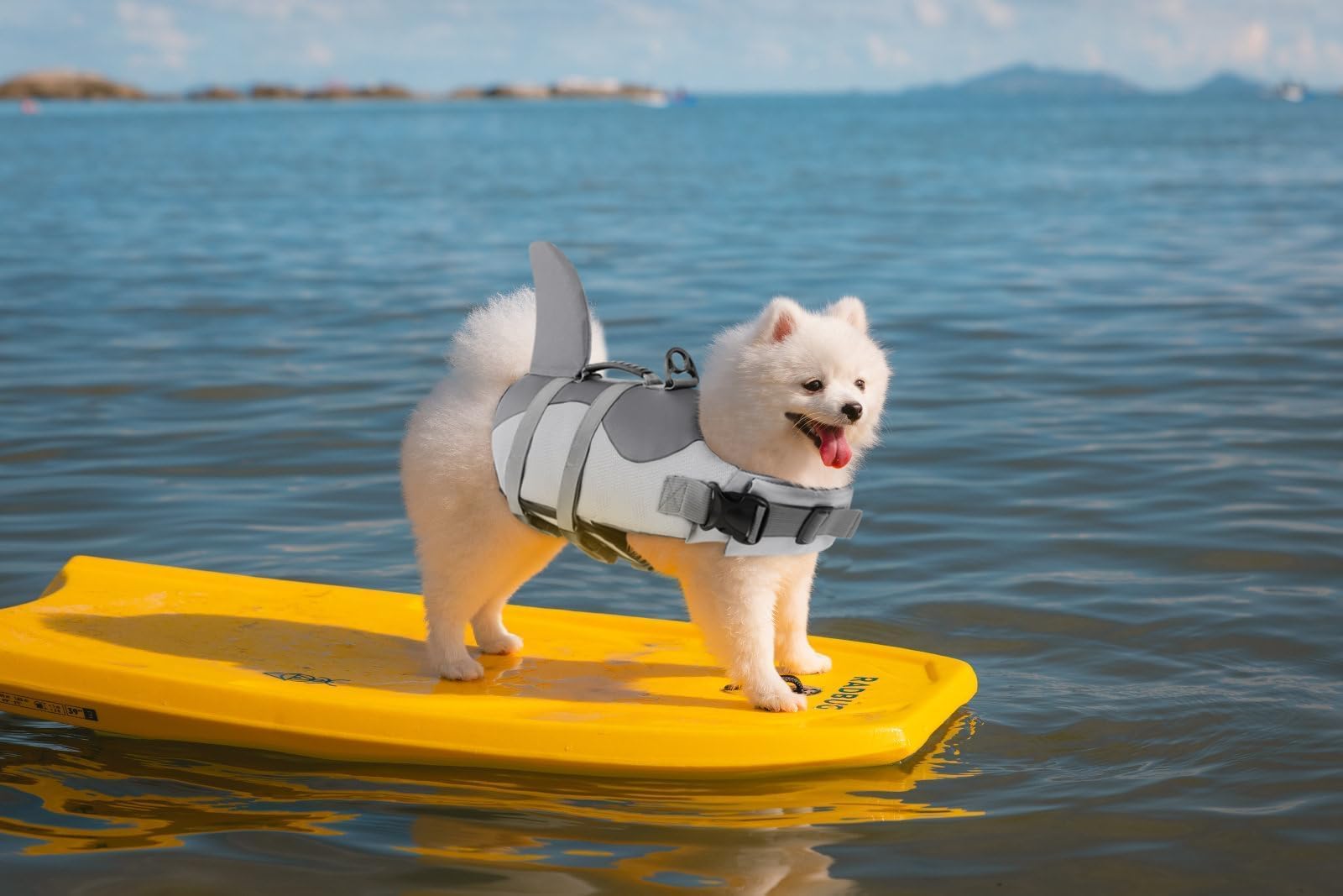 ASENKU dog life jacket waterproof fabric close up durable shell