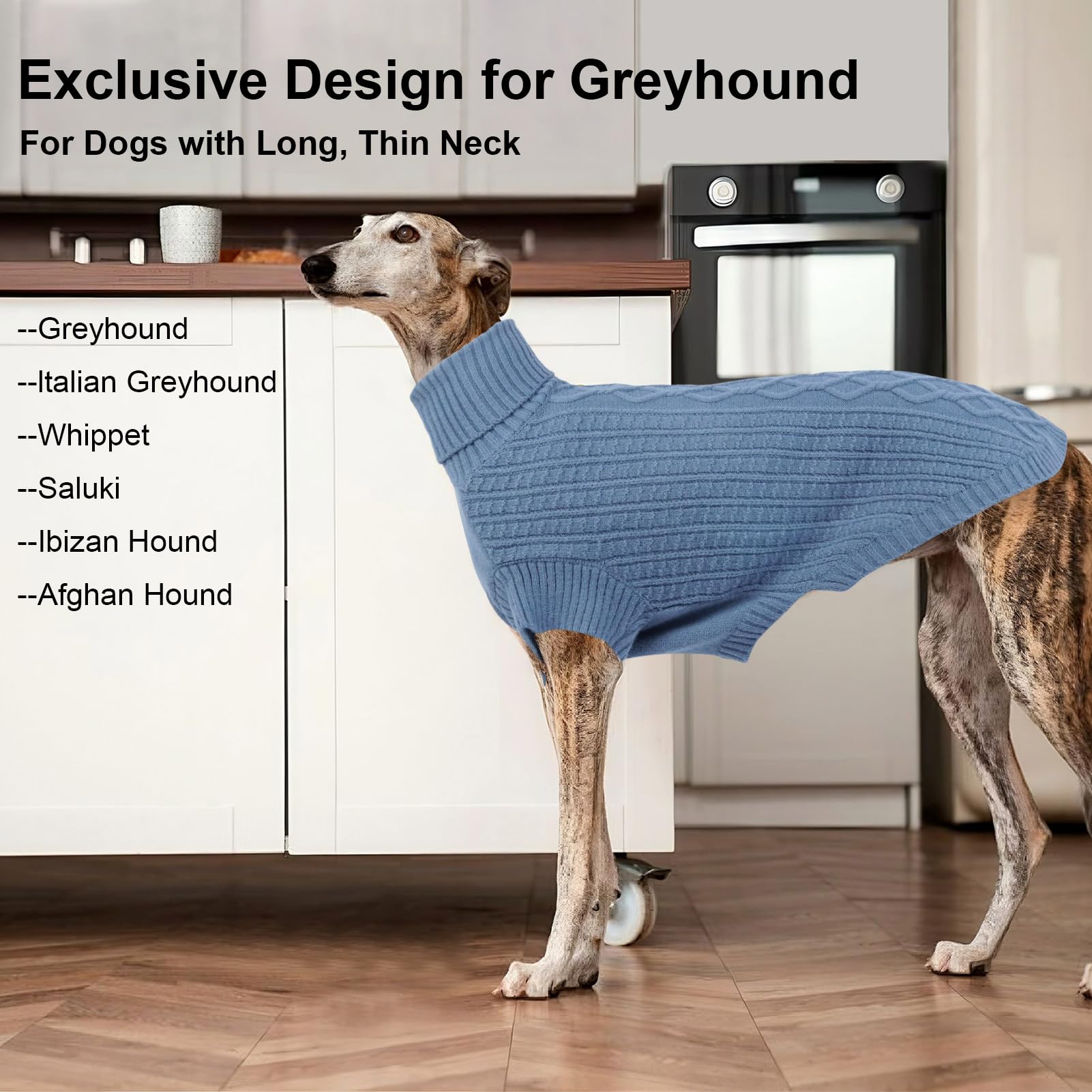 ASENKU dog sweater 360° stretch fabric for easy dressing and movement.