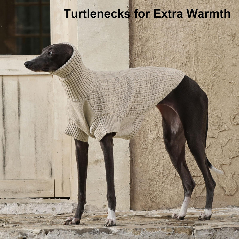 ASENKU dog sweater apricot color adds cheerful flair for large dogs