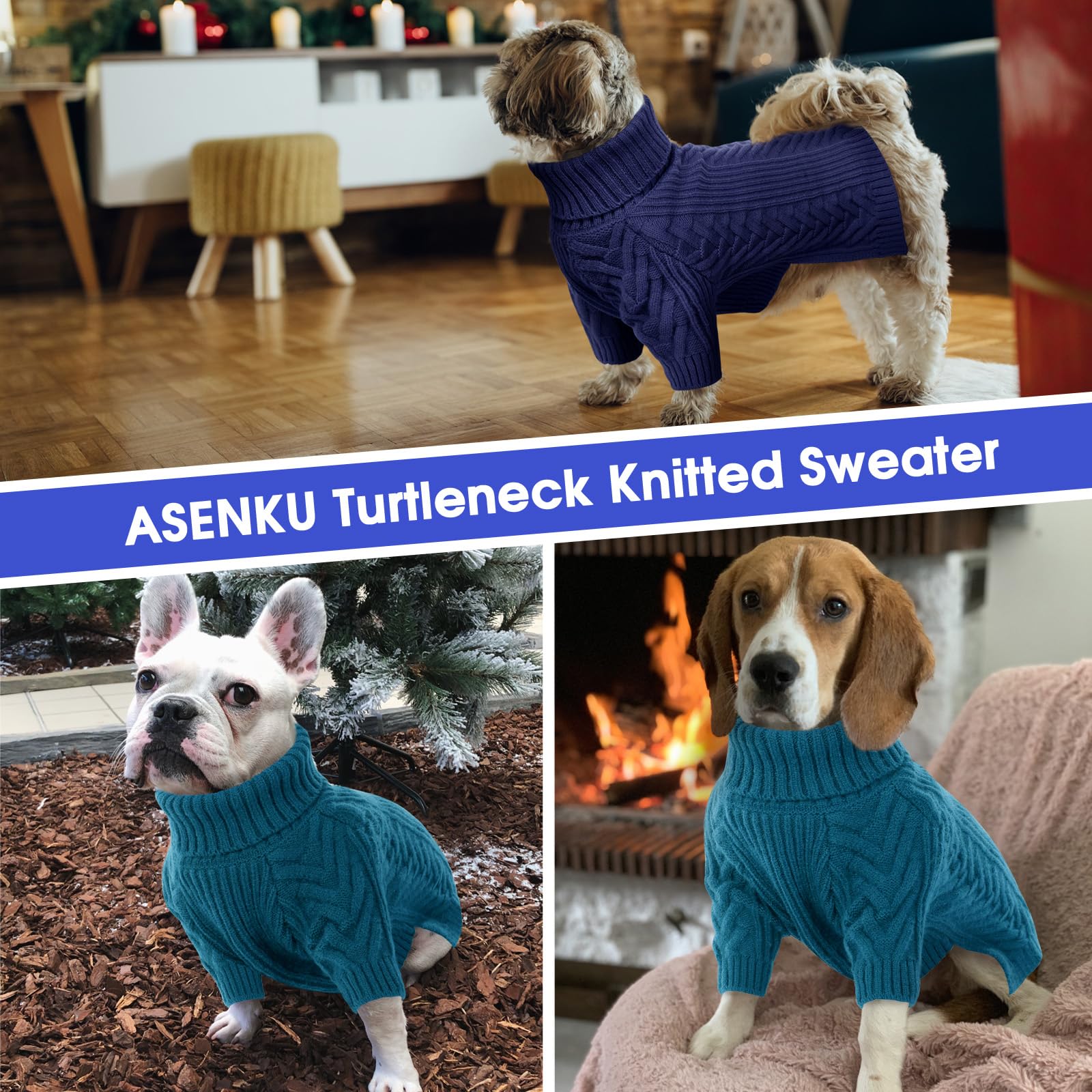 ASENKU easy-on-off closure, convenient fit for medium to large dogs.