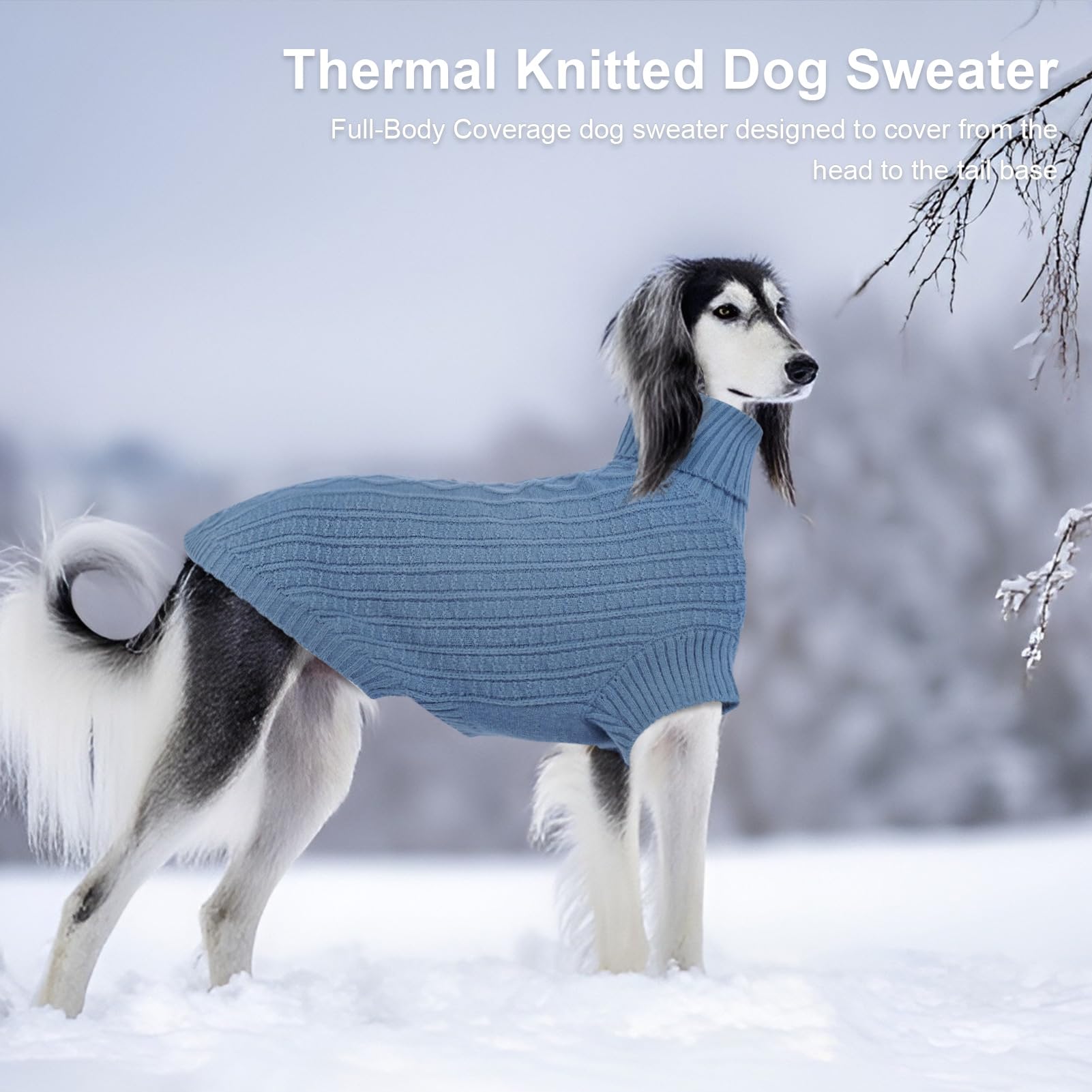 ASENKU sighthound sizing chart indicating proper chest and back length fit