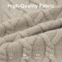 ASENKU turtleneck sweater provides extended neck coverage against cold winds