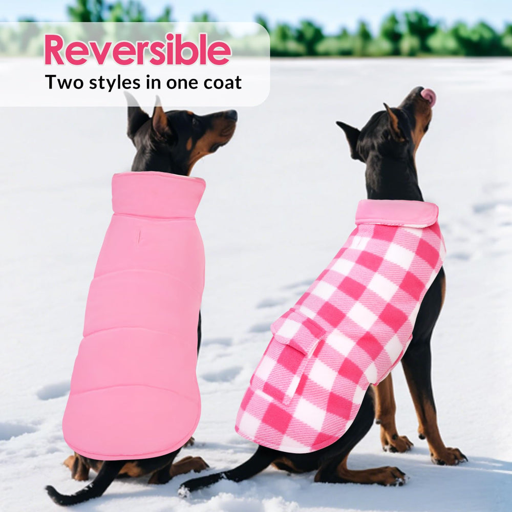 ASENKU dog winter coat waterproof windproof breathable outer.