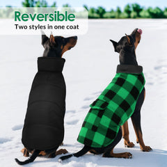 ASENKU dog winter coat windproof hem detail for breezy strolls