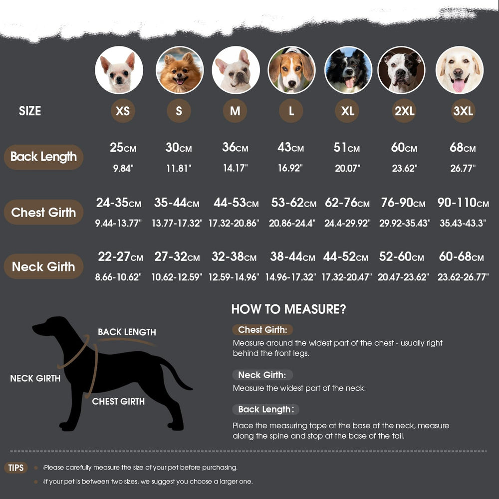 ASENKU dog coat adjustable neck and belly closures for perfect fit.