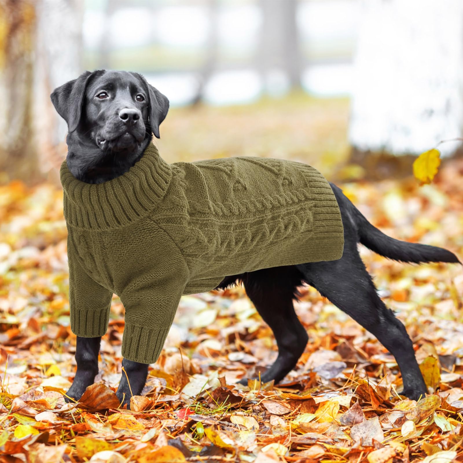 ASENKU knitted dog sweater fabric closeup shows soft texture
