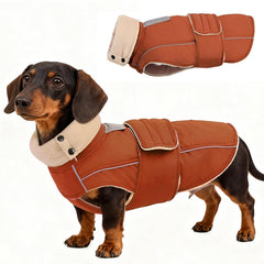 ASENKU warm dog coat waterproof shell protects outdoors in rain or snow