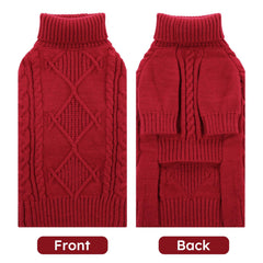 ASENKU warm dog sweater texture close-up highlights soft yarn and comfort.