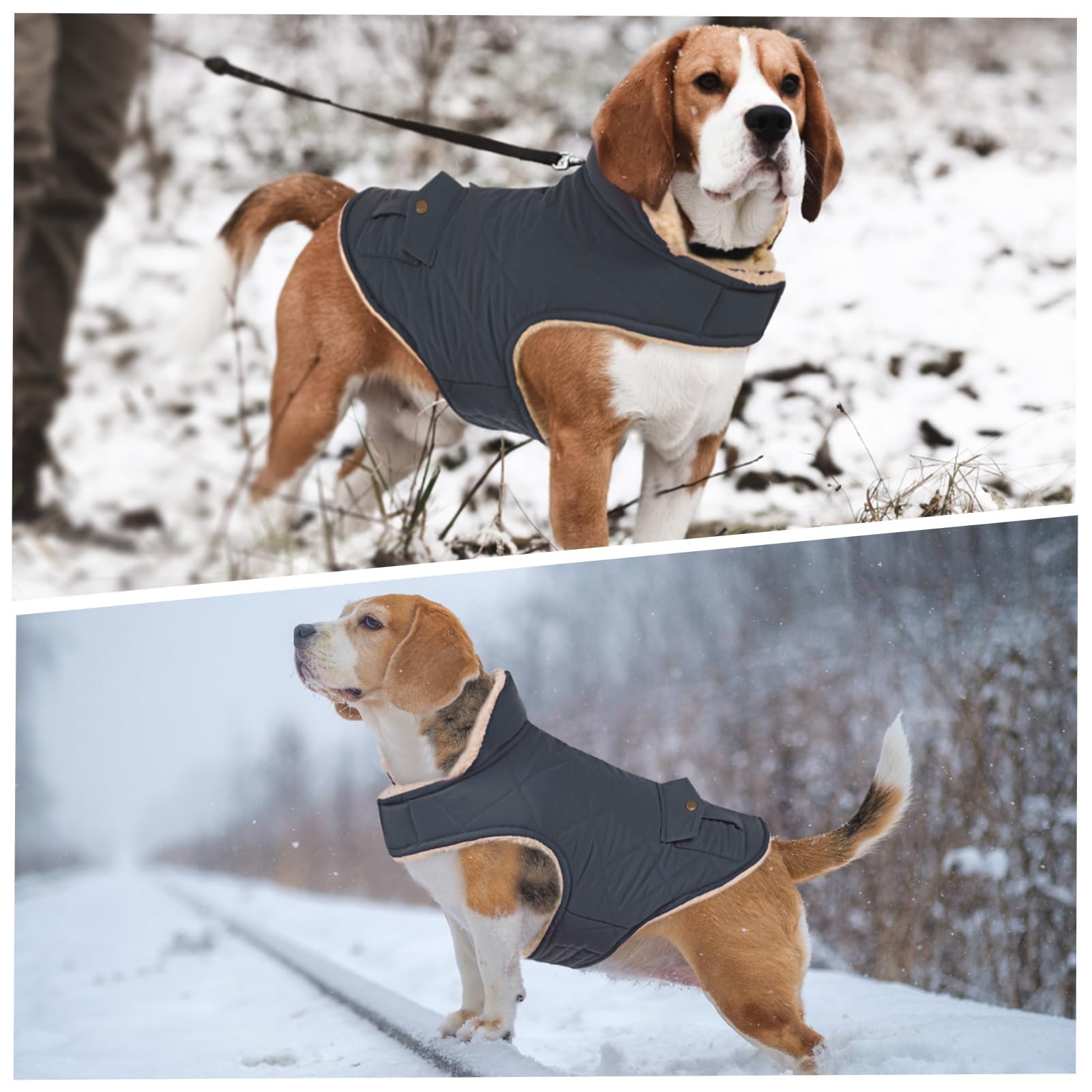 ASENKU navy coat on festive outdoor stroll highlighting style and warmth.