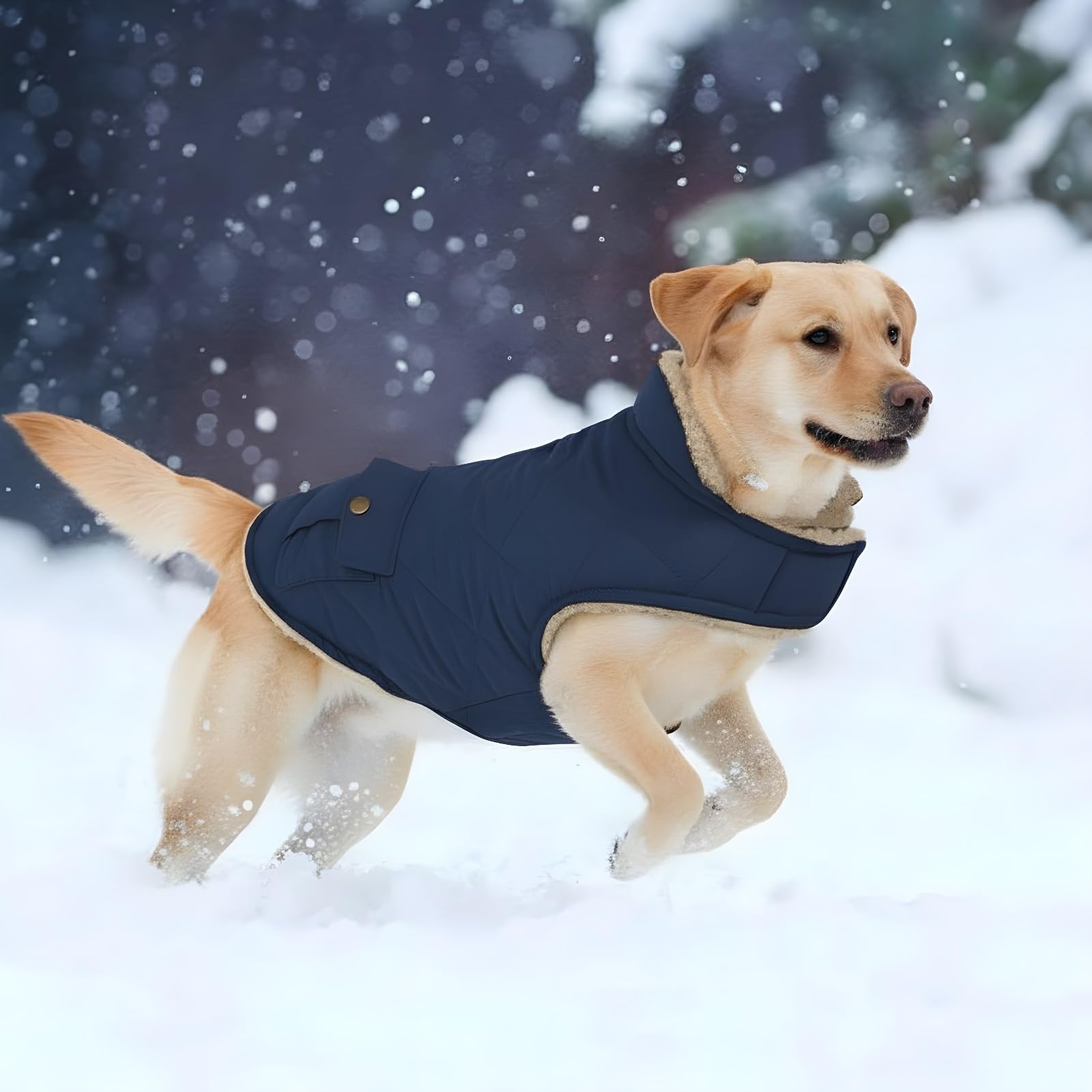 ASENKU warm coat size large fit for medium to large dogs.