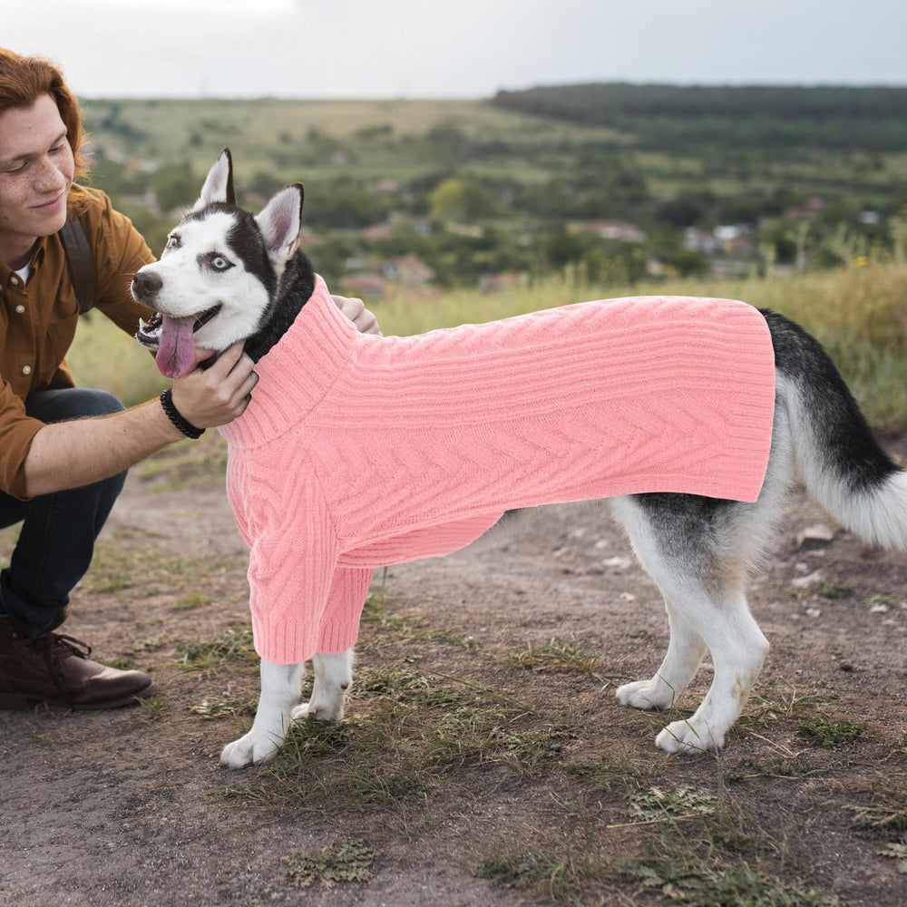 ASENKU XL pink foldable cuffs for easy on/off on large dogs
