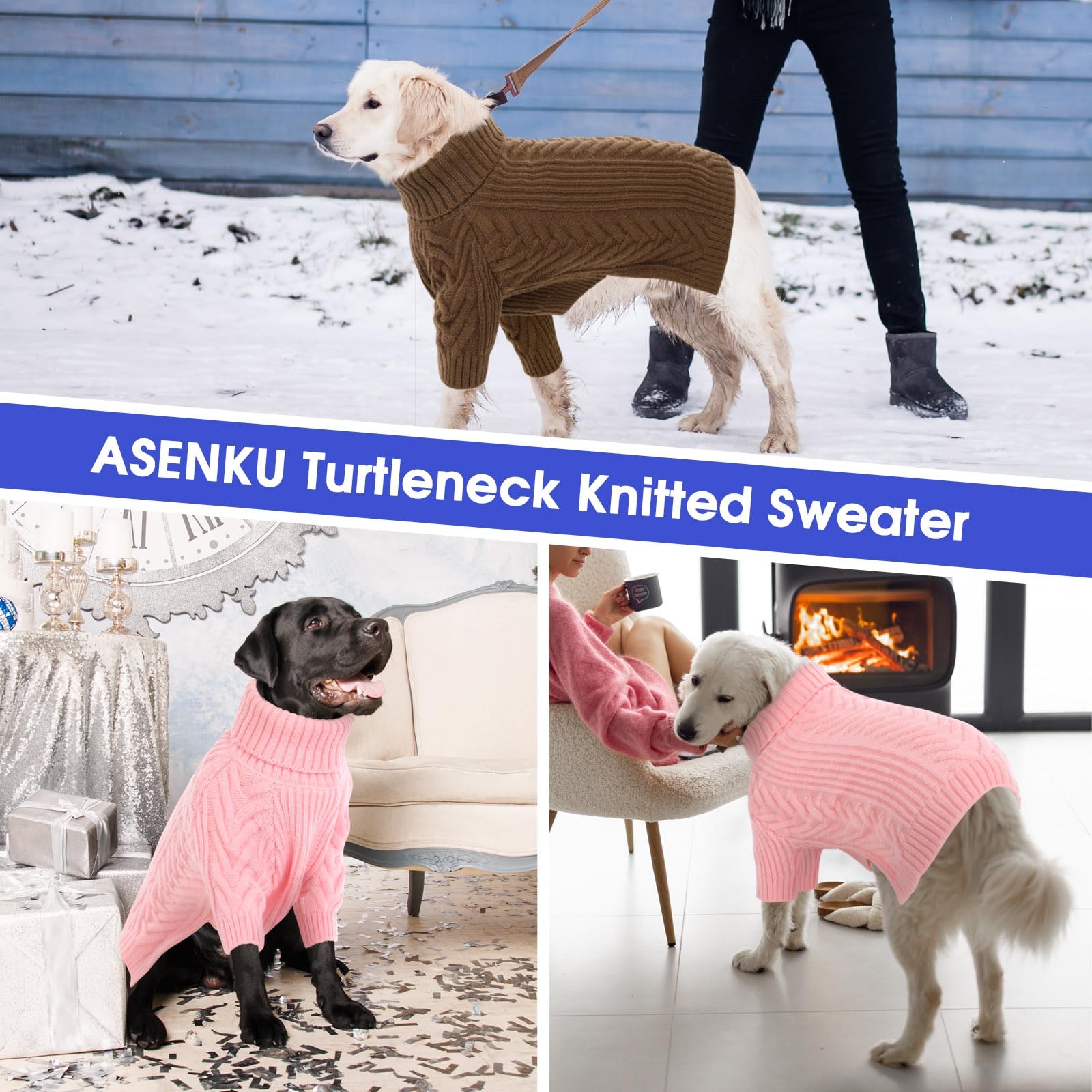 ASENKU XL pink size range suited for various large breeds